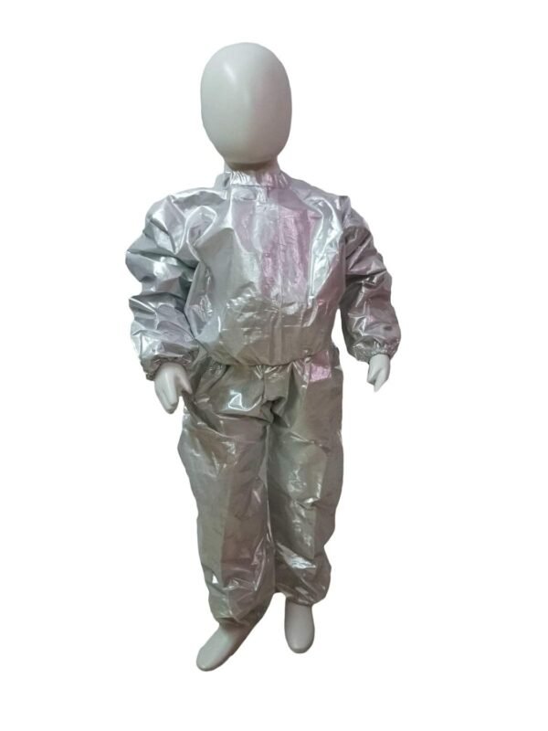 BookMyCostume Silver Jumpsuit Fancy Dress Costume