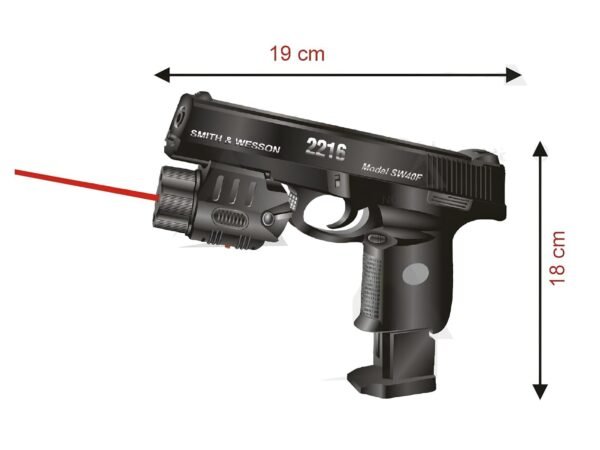 CAMBLY Quick Load Air Sports Laser Mauser Gun Toy with 120 BB Bullets | Big Size | Army, Police & PUBG Gun | Guns & Darts | Multicolor| Suitable for 8+ Age | - Image 3