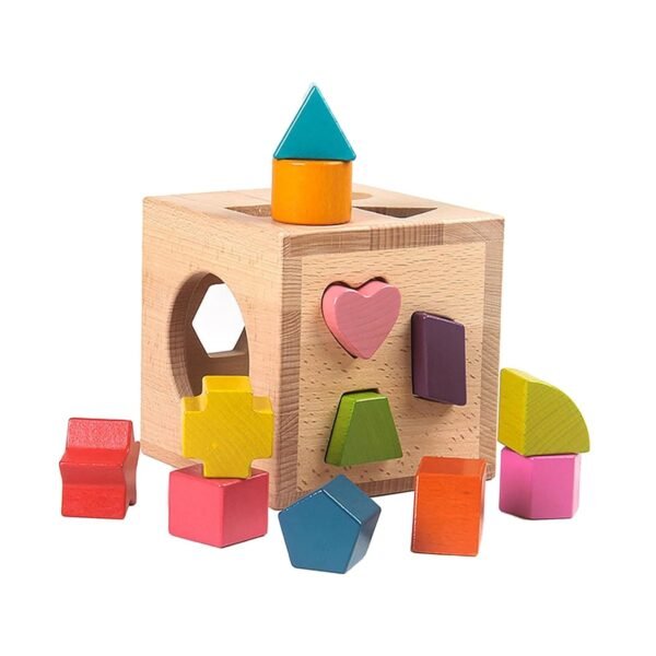 Toy Shape Sorter Intelligence Box Shape Recognition Shape Sorting Box Girls Kids Color - Image 6