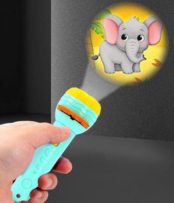 Storio 3 Slide Projector Flashlight Torch with 24 Patterns, Including ABCD Alphabets, Animals, Fruits Slides - Enhances Learning and Play, Perfect Night Light Gift for 7-Year-Old Boys and Girls