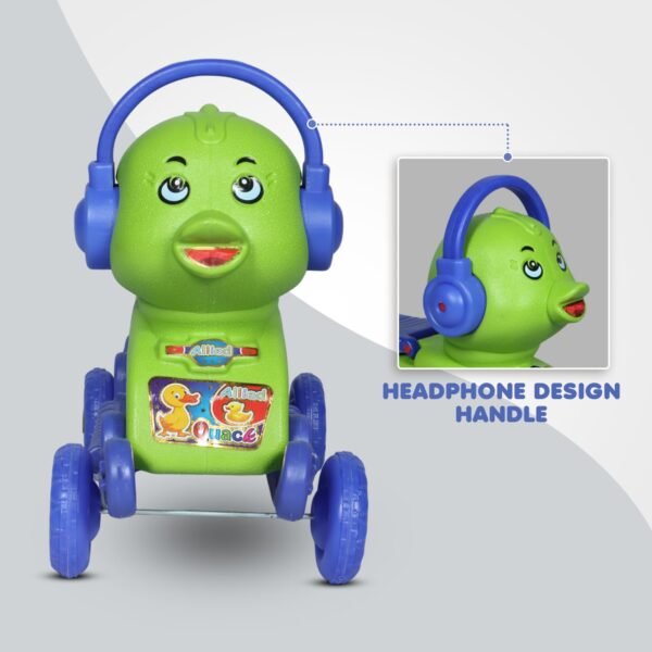 Quack Duck Rider for Kids 1-3 Years Old 2-in-1 Rocker/Ride-Ons & Wagons Non Battery Operated Rideon (Blue & Green) - Image 6