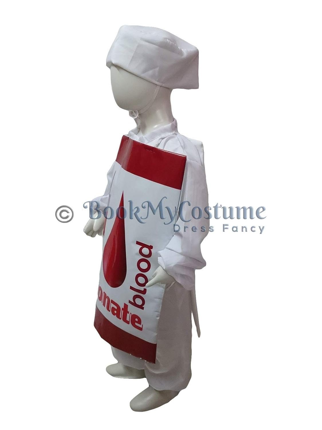 BookMyCostume Donate Blood Save Life Social Awareness Message Kids Fancy Dress Costume - Image 2