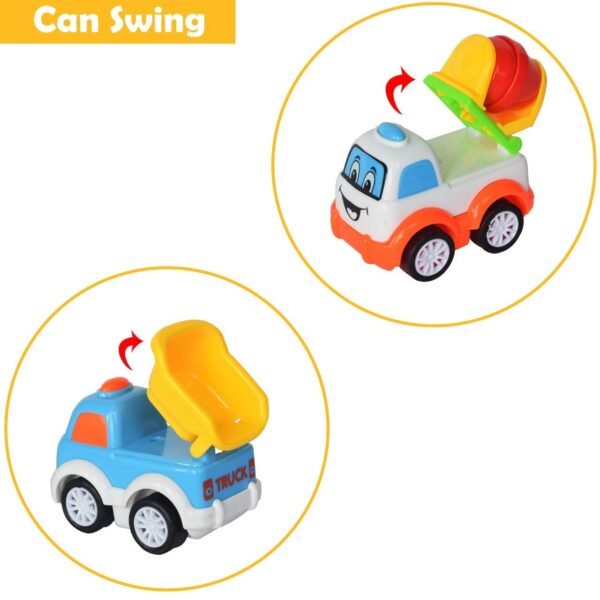 PRIME DEALS Unbreakable Pull Back Vehicles| Push and Go Crawling Toy for Kids & Children, Power Friction Cars for 3+ Years Old Boys|Girls (Pack of 7)., Multicolor - Image 4