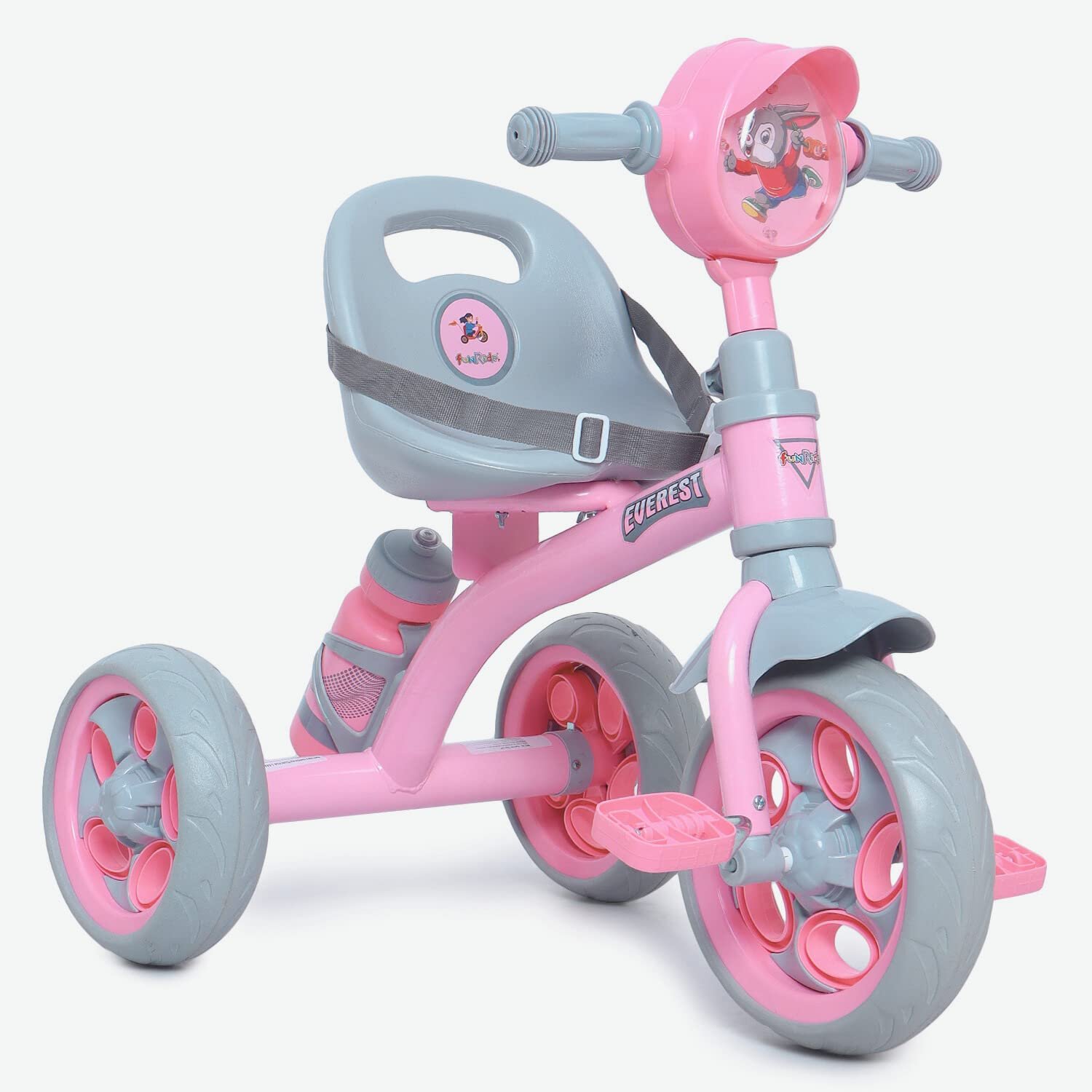 Fun Ride Tricycle Kids Musical Plug and Play Trike 1-4 Ys - Sipper, Seat Belt, EVA Tyre for Indoor and Outdoor - Trike for Boys and Girls - Up to 25 Kg - Made in India, Blue - Image 5