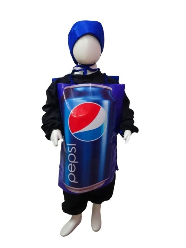 BookMyCostume Pepsi Soft Drink Kids Fancy Dress Costume 6-7 Years - Blue/Black