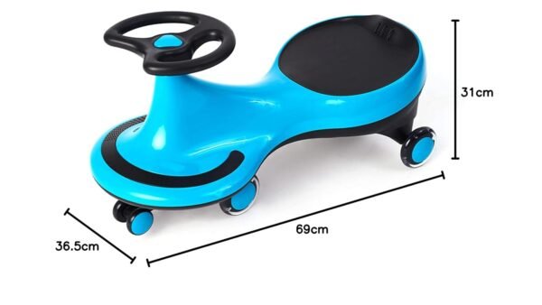 Meditive Look Mama Swing Car/Magic Car Ride-On Toy Car for Kids (Blue, 1-12 Year Old) Blue Color, Panda Car (No Light, No Sound) - Image 2