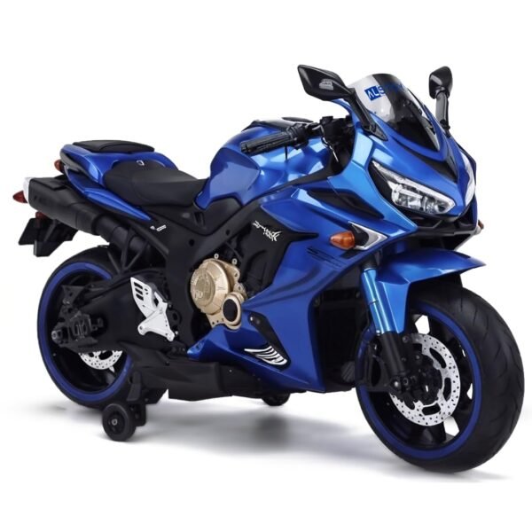 Kids Hyper-X Toy Bike with Rechargeable 12v Battery Operated Electric Ride-on Bike for Kids | BIS/ISI aproved Safe | 6 Months All Electric Warranty | 5 to 12 Years | Large | Blue