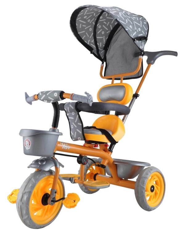 Adventure Rider Pro Max Kids|Baby Trike|Tricycle for Kids|Boys|Girls|Cycle for Kids 1-4 Years TZ-604 (Yellow)