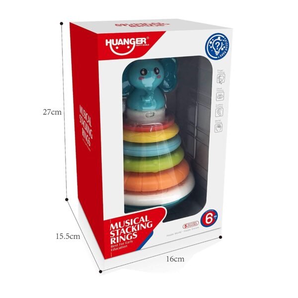 Stacking Rings Toys for Kids 1-3 Year Old Toddler Toys - Image 2