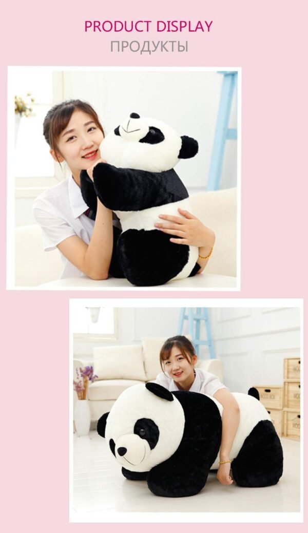 Tickles Stuffed Soft Plush Animal Panda Toy Kids Birthday, Home Decoration (Size: 26 cm) - Image 4