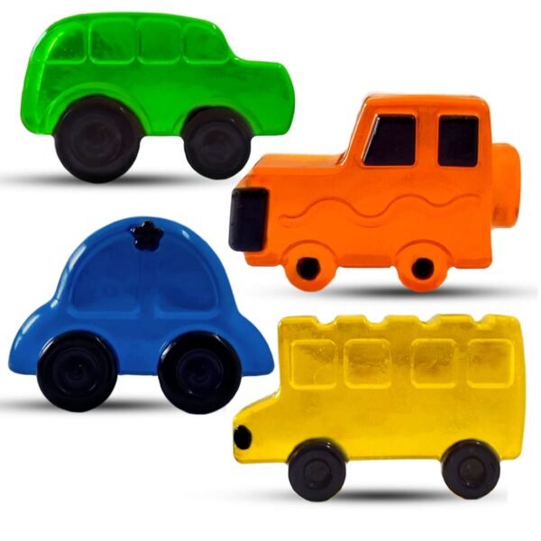 Handmade Kids Organic Toy Glycerin Car Soap 40 gms.x4 (Pack of 4)