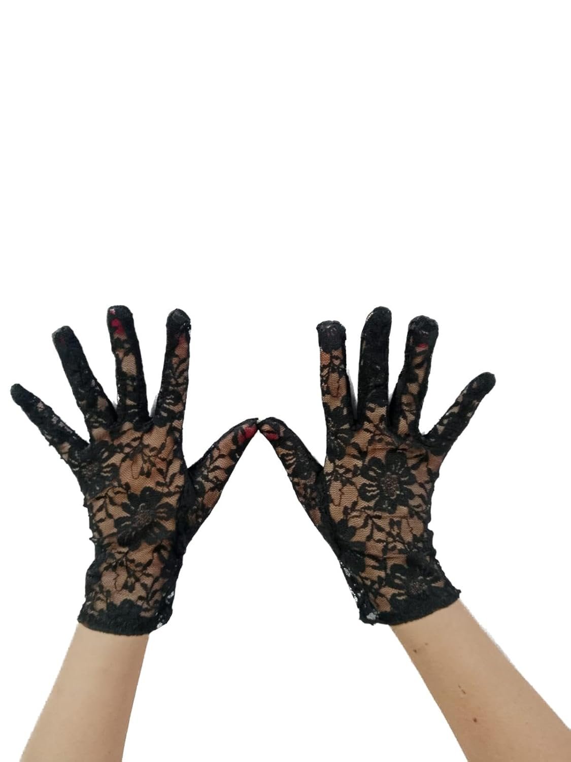 BookMyCostume Black Hand Lace Gloves Dance Costume Accessory for Girls - Image 6