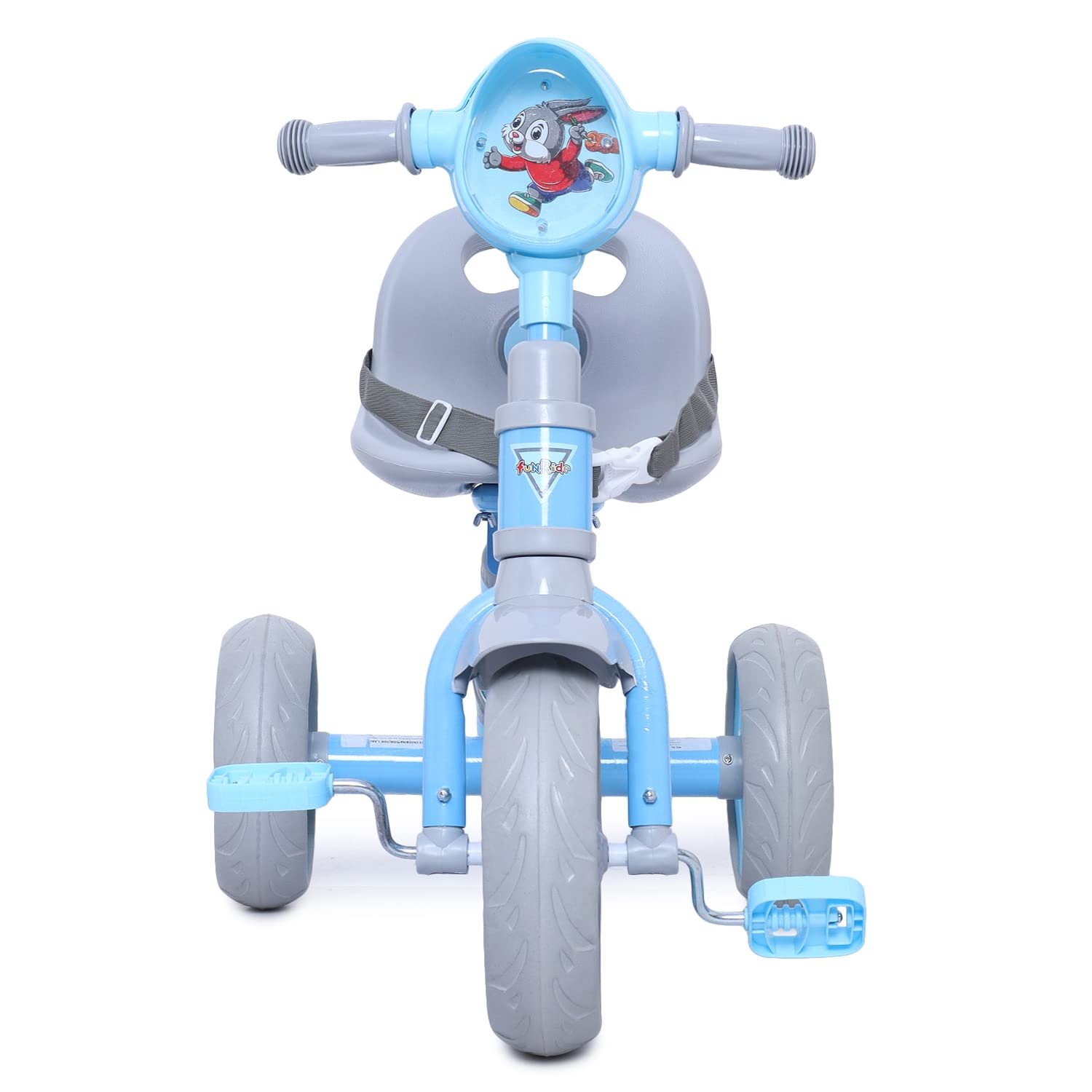 Fun Ride Tricycle Kids Musical Plug and Play Trike 1-4 Ys - Sipper, Seat Belt, EVA Tyre for Indoor and Outdoor - Trike for Boys and Girls - Up to 25 Kg - Made in India, Blue - Image 2