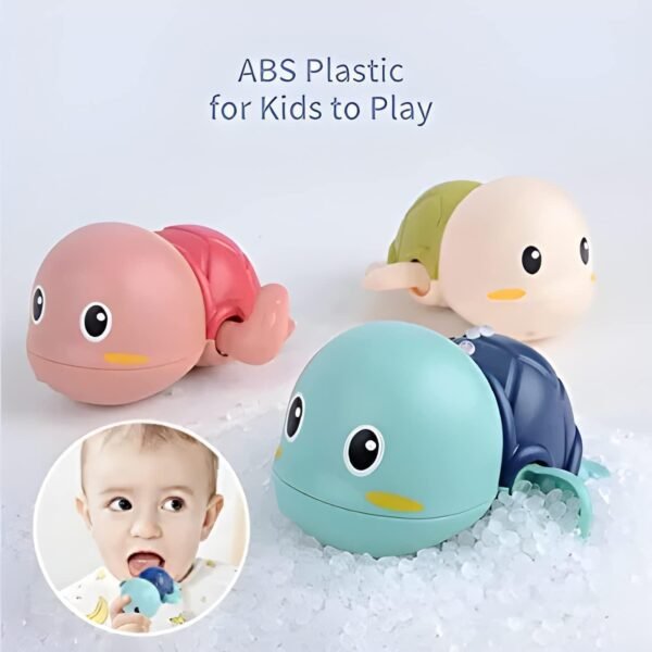 Swimming Turtle Bath Toy for Babies, Floating Toys for Kids Tub, Cute Bathing Toys for Toddlers, Bathing Toys for Baby for 0-3 Years (Pack of 1, Multicolor) - Image 2