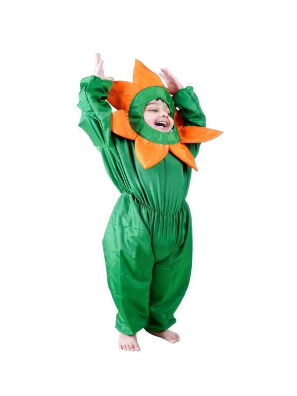 BookMyCostume Orange Flower Kids Fancy Dress Costume 3-4 years - Image 6
