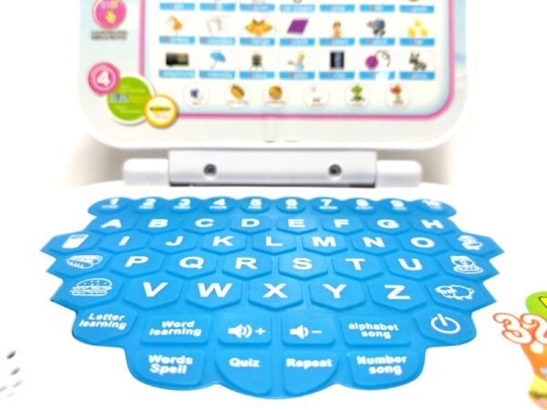 Educational Laptop Toys for Kids,Numbers Alphabets Learning Kids Baby Toys with Led Display & Music Learning Tablet for Kids 3+ Years Boy Girl (Multi Color) (Pack of 1) (Multicolor 04)