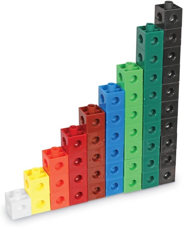 Smart Activity Cube Mathematics Low Base Blocks Fun and Learning Blocks for Kids,Block Game for 3-8 Years Old Kids Boys & Girls - Multi Color - Image 3