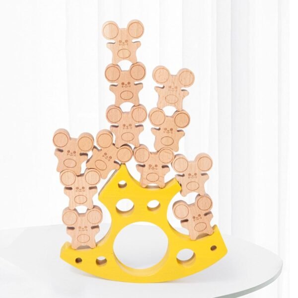 bnf® Montessori Wooden Toys Interactive Stacking Wodoen Toys for Girls Boys Gifts - Image 4