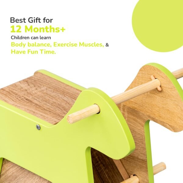 Rocking Horse, a Ride-on Toy for Kids Aged 1-5 Years (Green) - Image 4