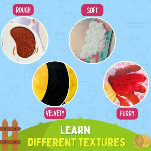 My First Touch And Feel Puzzle Farm Animal, Three Piece Puzzle Learning For Toddlers, Educational Toy For Pre-School And Montessori Kids, Birthday And Return Gift For 1-4 Years Old - Image 4