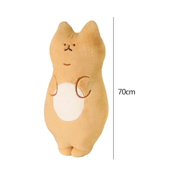 bnf® Cat Plush Toy Standing Adorable Plush Stuffed Cat Toy for Boys Children Kids Yellow - Image 3