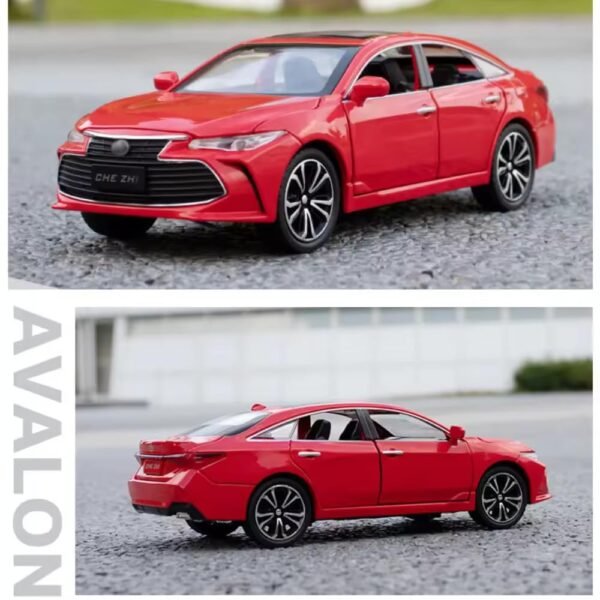 Toy Car 1:24 Toyota Avalon Metal Alloy Diecast Car Model Miniature Model with Sound Light Model Boys Toys for Children\'s/ (Multi Colour) (Heavy Material) - Image 5