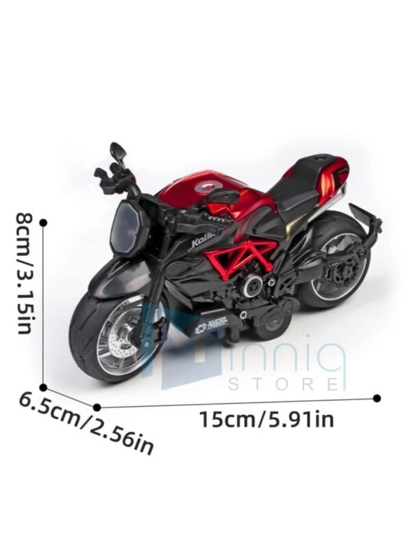 Sport Motorcycle Toy Pull Back Motorcycle Toys with Music Lighting Latte Motorcycles Toy for Kids Boys Age 3-8 Years Old - Image 3