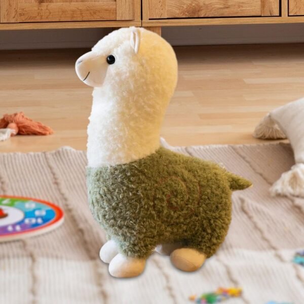 Toy Alpaca Stuffed Animals Ornament Companions Toy Children\'s Toy Plush Toy Doll Green 45cm - Image 2