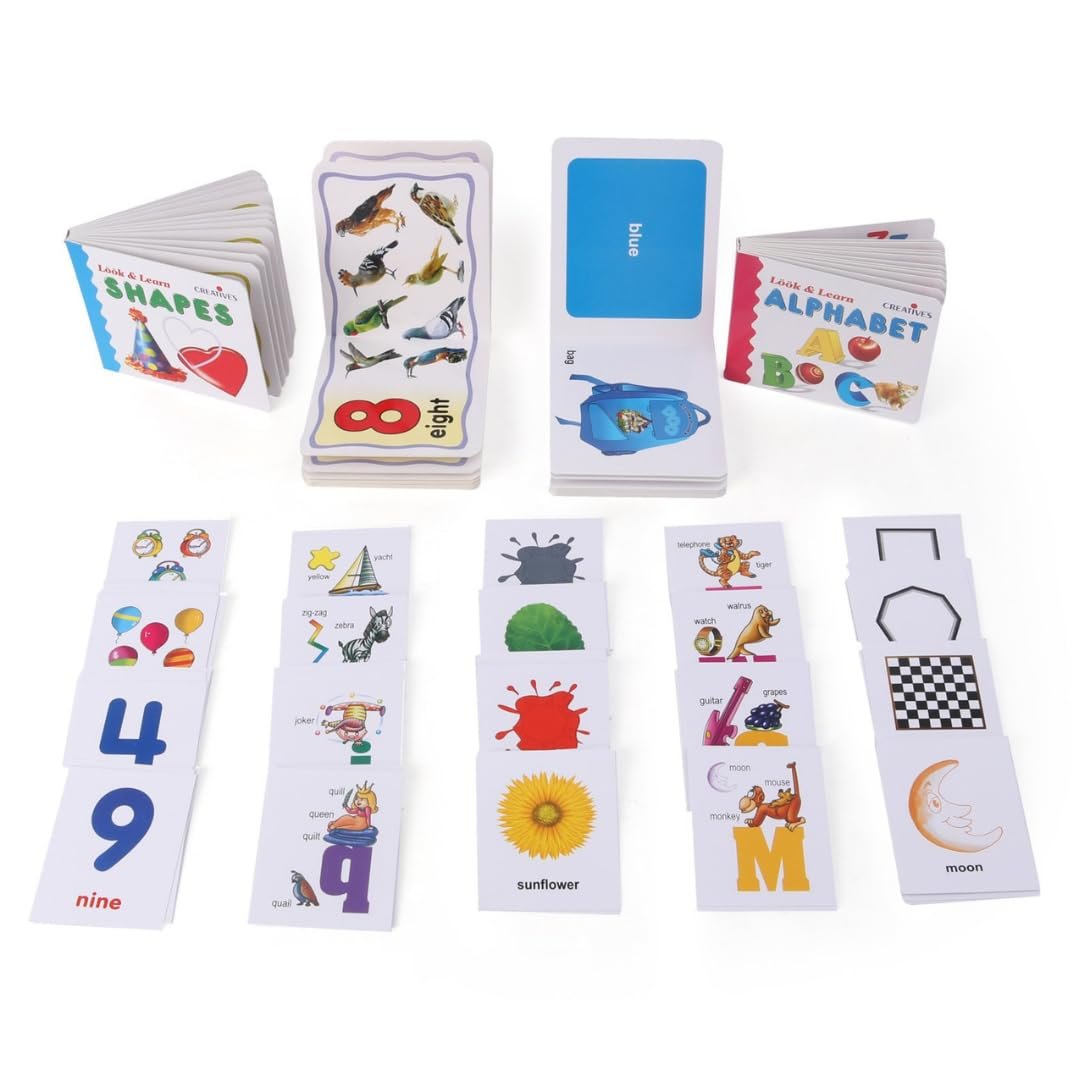 Creative\'s Pre-School Learning Pack-1 | Preschool Series | Learning Kit | Early Learning Pack |Board Books & Cards Education Pack for 3 to 5 Year\'s Kids | - Image 3