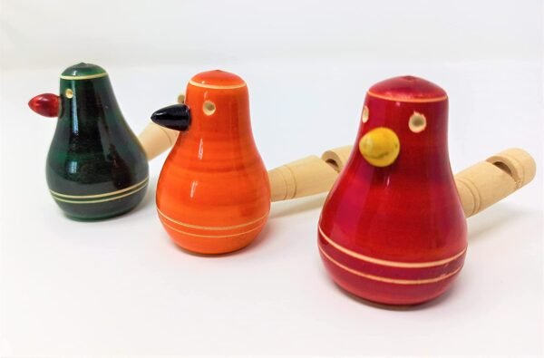 Wooden Bird Whistle Toys for Kids ( 1 Year+) - Set of 3 pcs - Multicolor - Discover Sounds