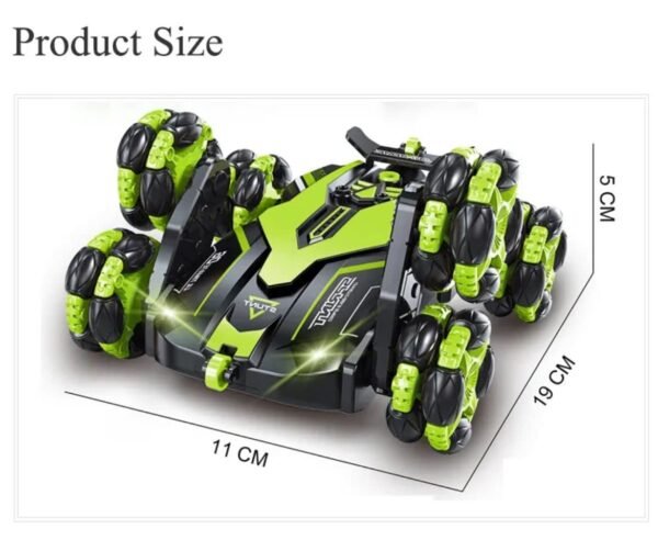 6 Wheel Remote Control Car 2.4G Off-Road RC Monster Truck Double Sided Stunt Car 360° Rotating Twisting Drift Car Toy for Kids Boys Girls 3-8 Year Old (Multicolor)