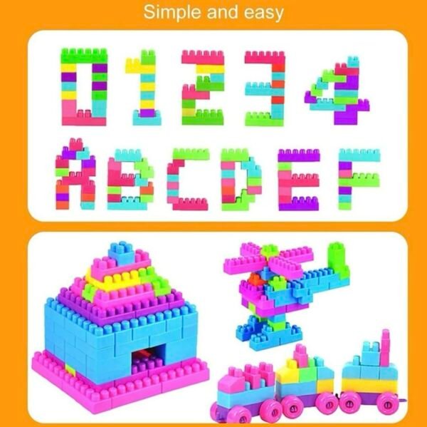 ARIZON Building Blocks Set for Kids, 125 Pcs, Educational Creative Puzzle Game for Children, Boys & Girls, Learning Toy for Kids, Multicolor, DIY Puzzle, Games Toys (TOY-BLOCK-125-MULTI) - Image 5