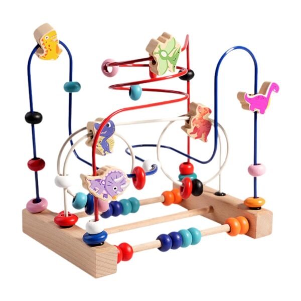 bnf® Bead Maze Toys Color Perception Dinosaur Bead Maze Kids Babies Ages 0-3 Years | Toys for Baby | Developmental Baby Toys