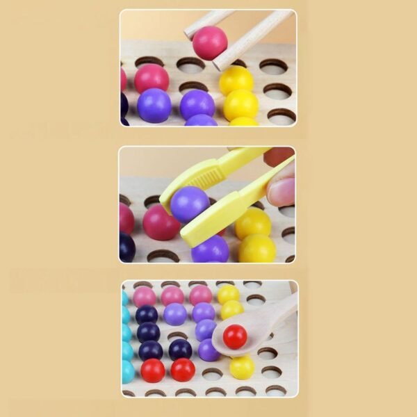 bnf® Wooden Board Bead Game Montessori Sorting Toy for 3+ Year Old Children Gifts - Image 3
