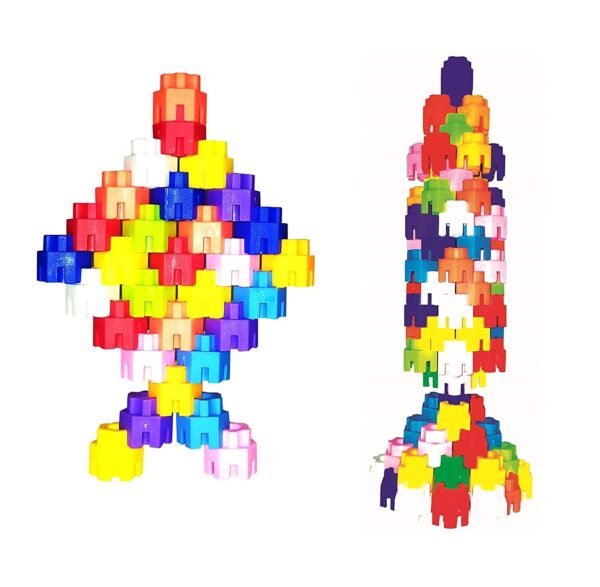Building Blocks for Kids - Hexagonal Educational Medium Size Building Smart Blocks for 3-8 Years Old Kids Boy, Block Game, Educational Toys for Kids-Multi(Hexa Blocks, 90 Pcs) - Image 3