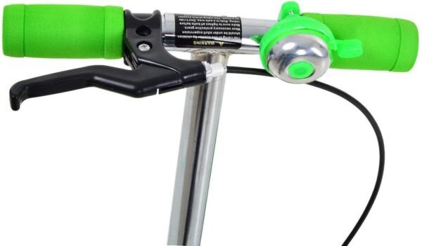 Kick Scooter for Kids 3 Wheeler Foldable Kick Skating Cycle with Brake and Bell, LED on Wheels and Height Adjustable for Boys and Girls for 3-7 Years (Green) - Image 3