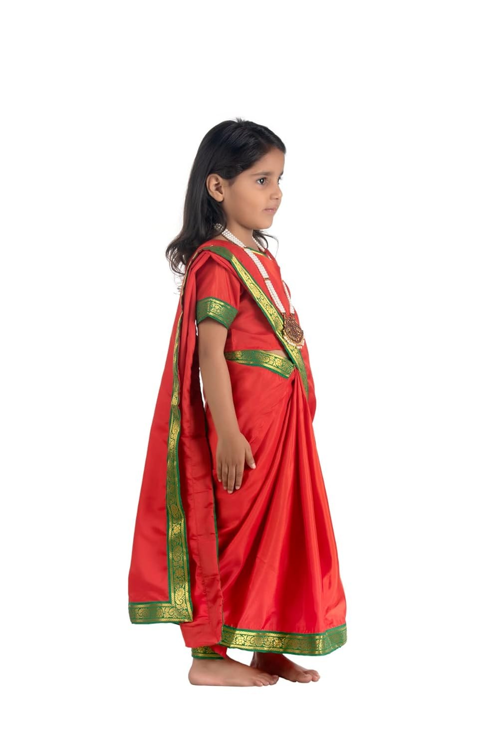 BookMyCostume Maiya Yashoda Janmashtami Kids Fancy Dress Costume for Girls 6-7 years - Image 2