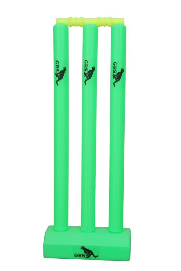 GRS Game On Plastic Cricket Kit Combo Set for Kids with 3 Stumps with 1 Bat and 1 Ball for 2-5 Year Old Kids - Image 2