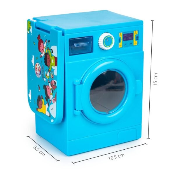 Lovely Washing Machine Front Load with Openable Door & Attached Foldable Ironing Table Household Pretend Play Role Play Toy for Kids.- Baby Toy - Image 2