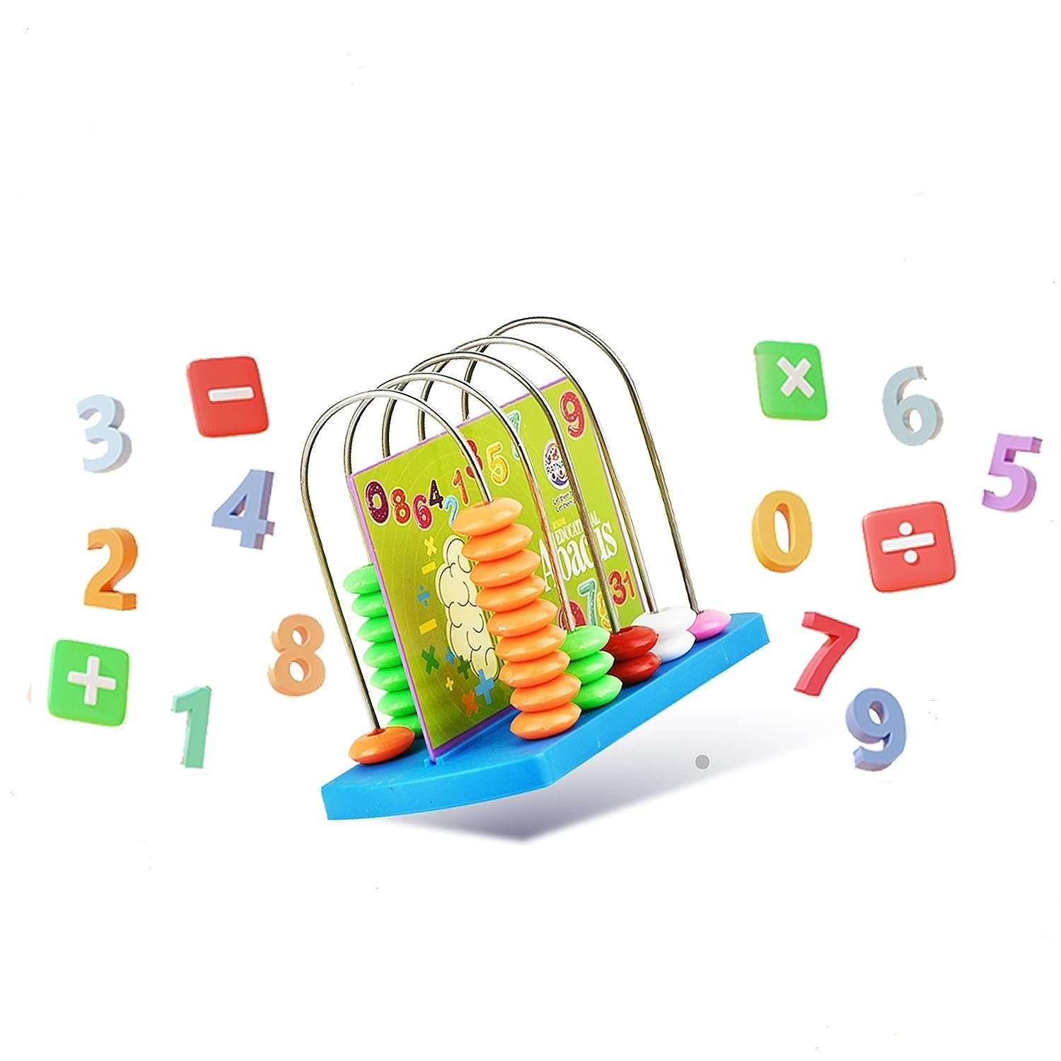 Educational Abacus 5 Rods for Kids Early Math Skills for Kids to Learn to Count, Add & Subtract with Colourful Beads - Mathematics Tool kit -Abacus Toys for Kids (Abacus 5 Rods) - Image 3