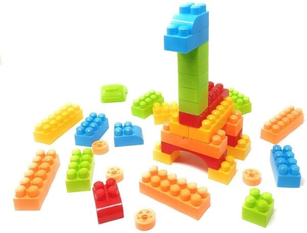 Plastic Building Blocks Game Toy Set for 3-8 Years Old Kids Boys & Girls,Random Color,200 Piece (New Building Block Toys) - Image 4
