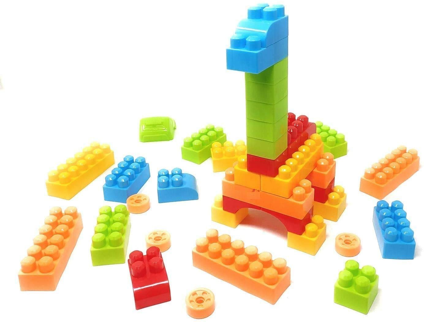 Plastic Building Blocks Game Toy Set for 3-8 Years Old Kids Boys & Girls,Random Color,200 Piece (New Building Block Toys) - Image 4