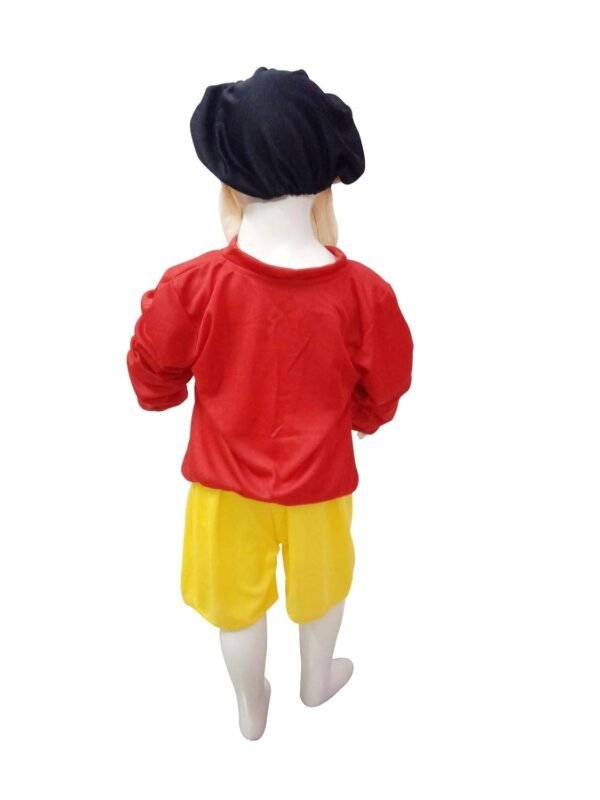 BookMyCostume Red & Yellow Playful & Naughty Boy Cartoon Character Kids Fancy Dress Costume - Image 4