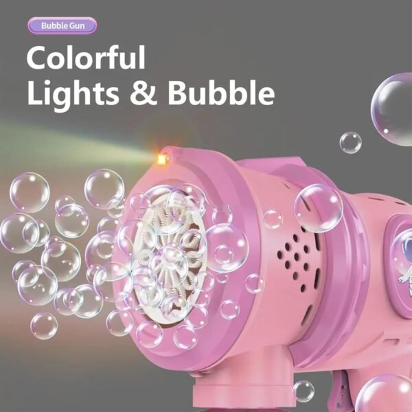 Goyal\'s Bubble Machine Gun with Colorful Lights for Kids Automatic Bubble Gun Leak-Proof Design with 1 Bubble Solution - Image 6