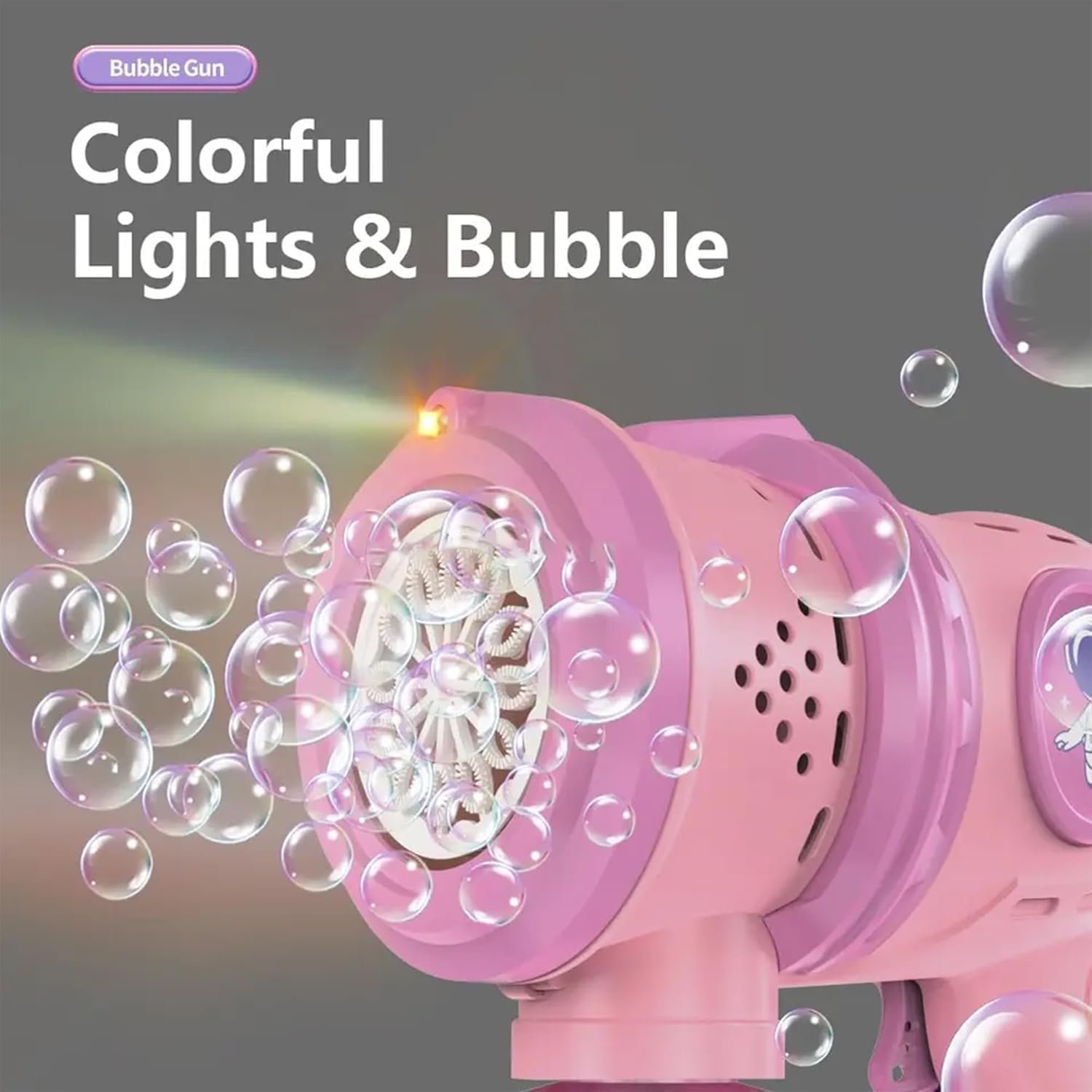 Goyal\'s Bubble Machine Gun with Colorful Lights for Kids Automatic Bubble Gun Leak-Proof Design with 1 Bubble Solution - Image 6