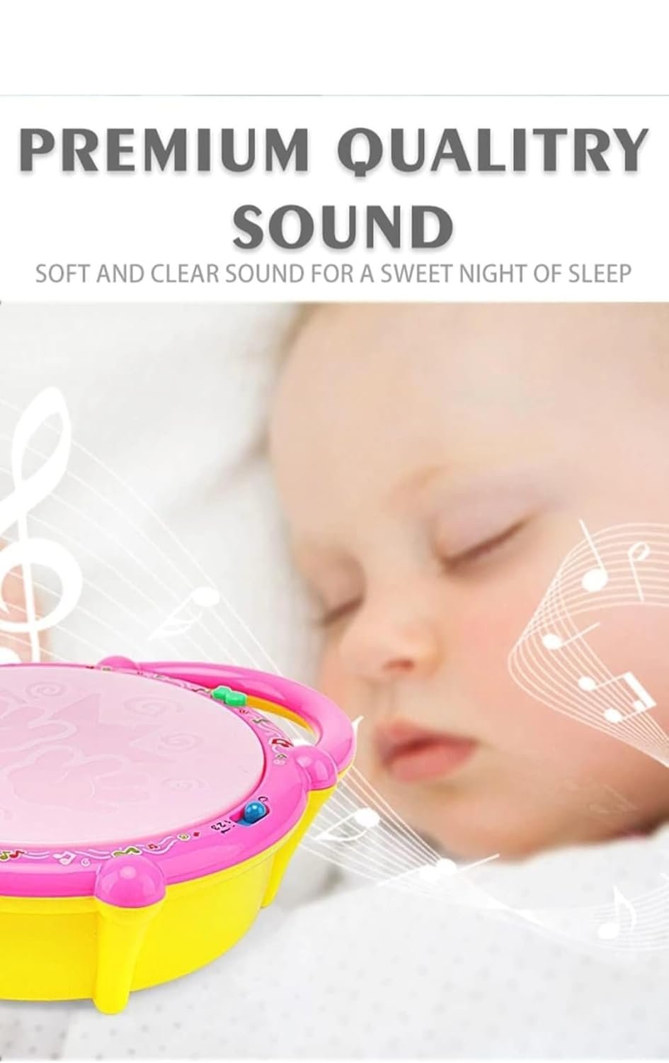 Flash Drum with 3D Lights and Music Multi Color for 1 2 3 4 Year Old Boy Girl ( Battery NOT Included) - Image 5