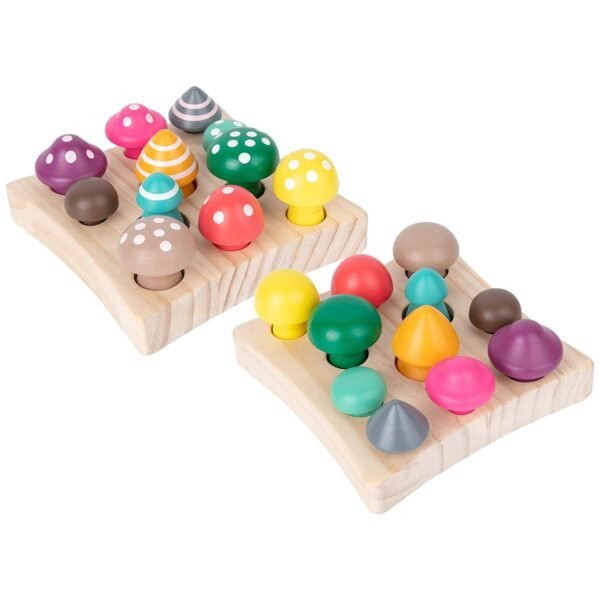 bnf® Mushroom Harvest Game Shape Sorting for Boys Girls Kids with Pattern Baby | Toys for Baby | Developmental Baby Toys - Image 3