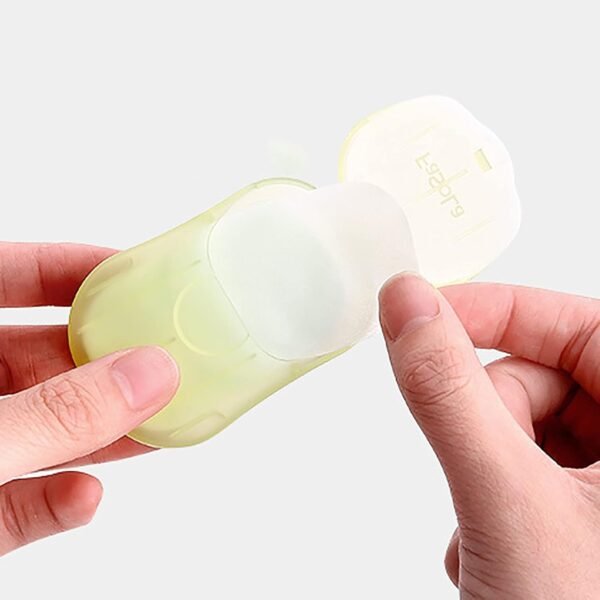 Fab Diamond Paper Soap Strips For Travel Essentials For Women Men -Travel Accessories Dissolvable Soap Sheets For Hand Wash, Soap Paper Soap For Kids Soap Sheets For Travel Soap Tube Box (*Box Sope-2) - Image 3