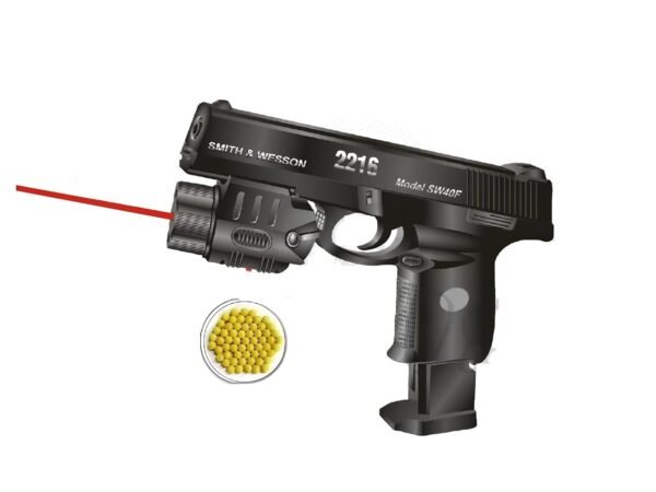 CAMBLY Quick Load Air Sports Laser Mauser Gun Toy with 120 BB Bullets | Big Size | Army, Police & PUBG Gun | Guns & Darts | Multicolor| Suitable for 8+ Age |