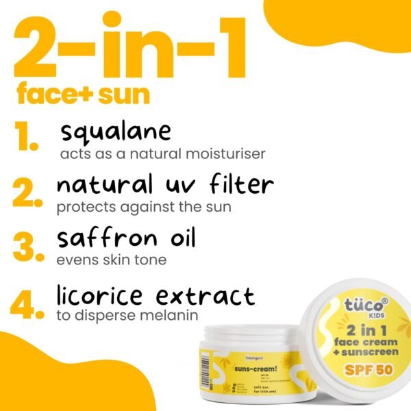 Tuco® Kids Dull Skin Soap (60 gm x 2) & Sunscreen (50 gm) | Face Glow Kit | Safe For Kids | Ages 2-5, 5-10, 10-15 | Paraben & Sulfate Free | 170 gm- Pack of 3 - Image 4